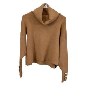 Zara Tan Cowl Neck Sweater